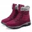 Large Size Women Hook Loop Outdoor Mid Calf Warm Suede Boots