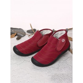 Plus Size Women Winter Waterproof Warm Lined Short Ankle Boots