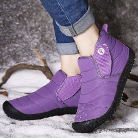 Plus Size Women Winter Waterproof Warm Lined Short Ankle Boots