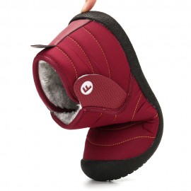 Plus Size Women Winter Waterproof Warm Lined Short Ankle Boots