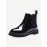 Black Waterproof Ankle Knight European Style Flat Boots