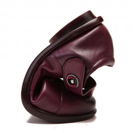 Women Comfy Round Toe Soft Leather Hook Loop Flats