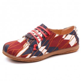 Irregular Pattern Exclusively Sold Lazy Slip On Flat Shoes