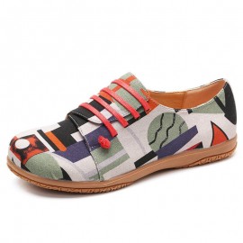 Irregular Pattern Exclusively Sold Lazy Slip On Flat Shoes