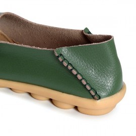 Big Size Comfortable Soft Casual Leather Multi-Way Flat Shoes