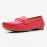 Women Metal Detail Flat Leather Comfy Breathable Casual Loafers