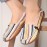 Women Big Size Colorful Pattern Slip On Lazy Soft Sole Comfortable Casual Flat Shoes