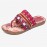 Beaded Flip Flops Flower Printing  Clip Toe Beach Sandals