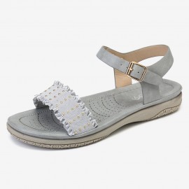 Women Buckle Strap Comfy Casual Slide Sandals