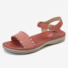 Women Buckle Strap Comfy Casual Slide Sandals