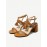 Tassel Woven Block Peep Toe Solid Buckle Strap Sandals