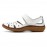 Leather Hollow Out Hook Loop Casual Flat Sandals For Women