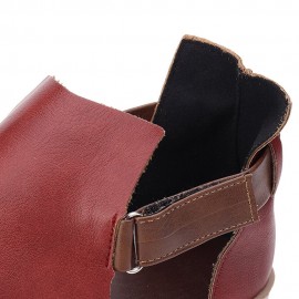 Women Minimalist Fish Mouth Hook Loop Rome Flat Sandals