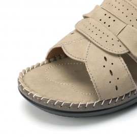 Women Casual Soft Hollow Stitching Flat Sandals