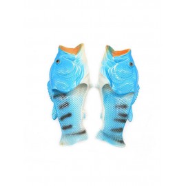 Women Funny Fish Shape Casual Beach Slidders Slippers