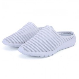 Stripe Breathable Mesh Beach Slippers