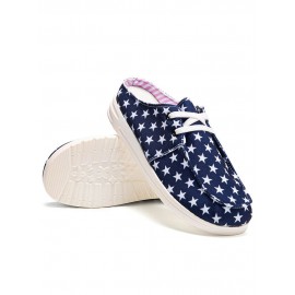 Plus Size Women Casual Leopard Drawstring Breathable Comfy Closed Toe Slippers