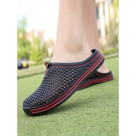Women Summer Large Size Couples Comfy Breathable Hollow Out Garden Shoes Casual Slippers