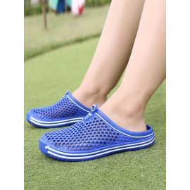 Women Summer Large Size Couples Comfy Breathable Hollow Out Garden Shoes Casual Slippers