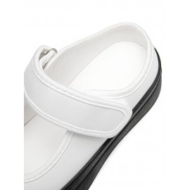 Women Halcyon Beach Vacation Comfy Hook & Loop Platform Closed Toe Slippers