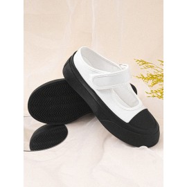 Women Halcyon Beach Vacation Comfy Hook & Loop Platform Closed Toe Slippers